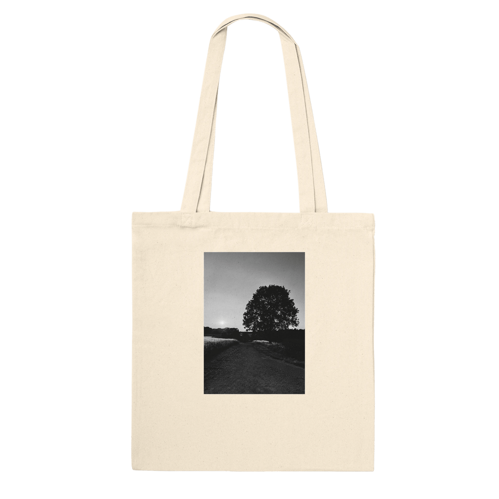 Eco-friendly tote bag with exclusive summer in the Cotswolds print, made from natural eco-friendly print material, by My Store.