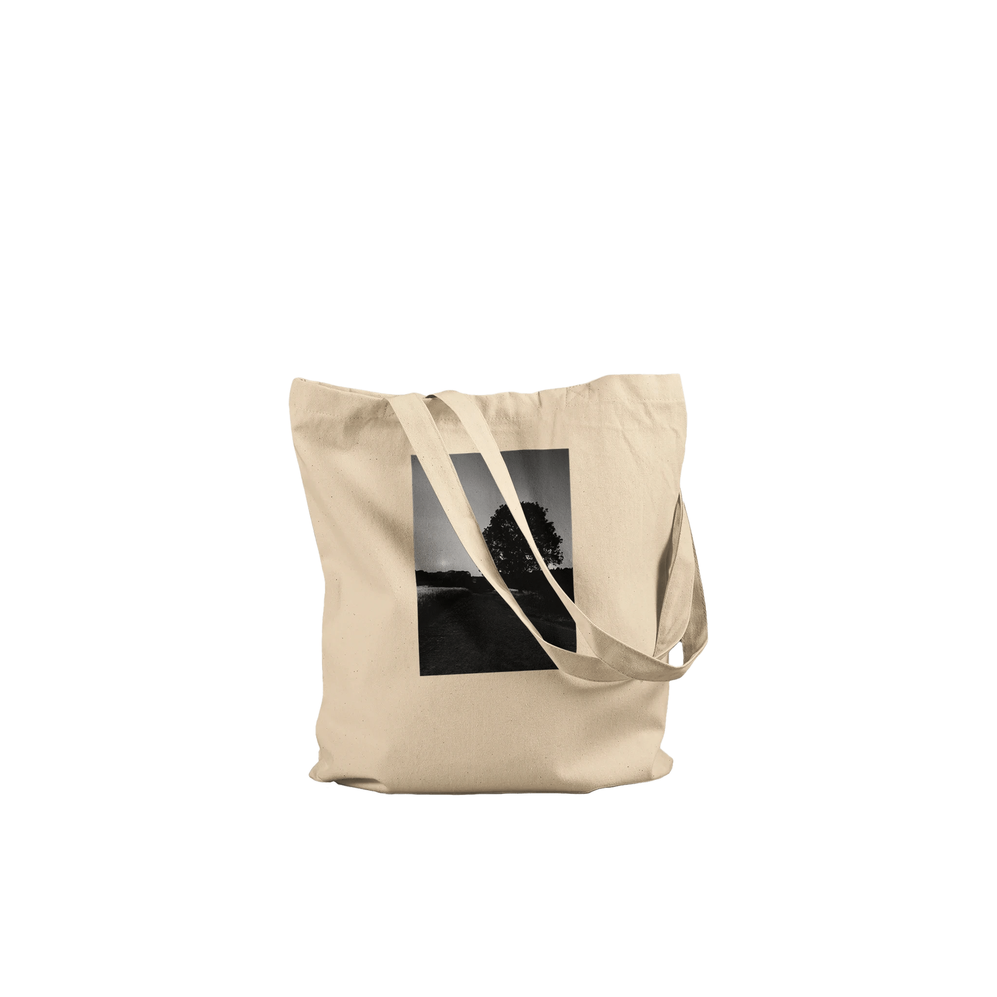 Eco-friendly tote bag with exclusive summer in the Cotswolds print, made from natural print material, by My Store.