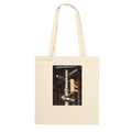 Eco-friendly NYC Intersections Series tote bag made of 100% cotton with iconic urban design, featuring natural print material.