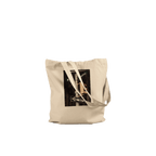Eco-friendly NYC Intersections Series tote bag made of 100% cotton, featuring a natural print design with iconic city street scenes.