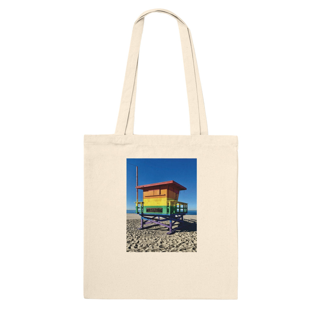 Eco-friendly Pride 2025 tote bag by My Store featuring colorful print to support GLAAD and celebrate summer in style.