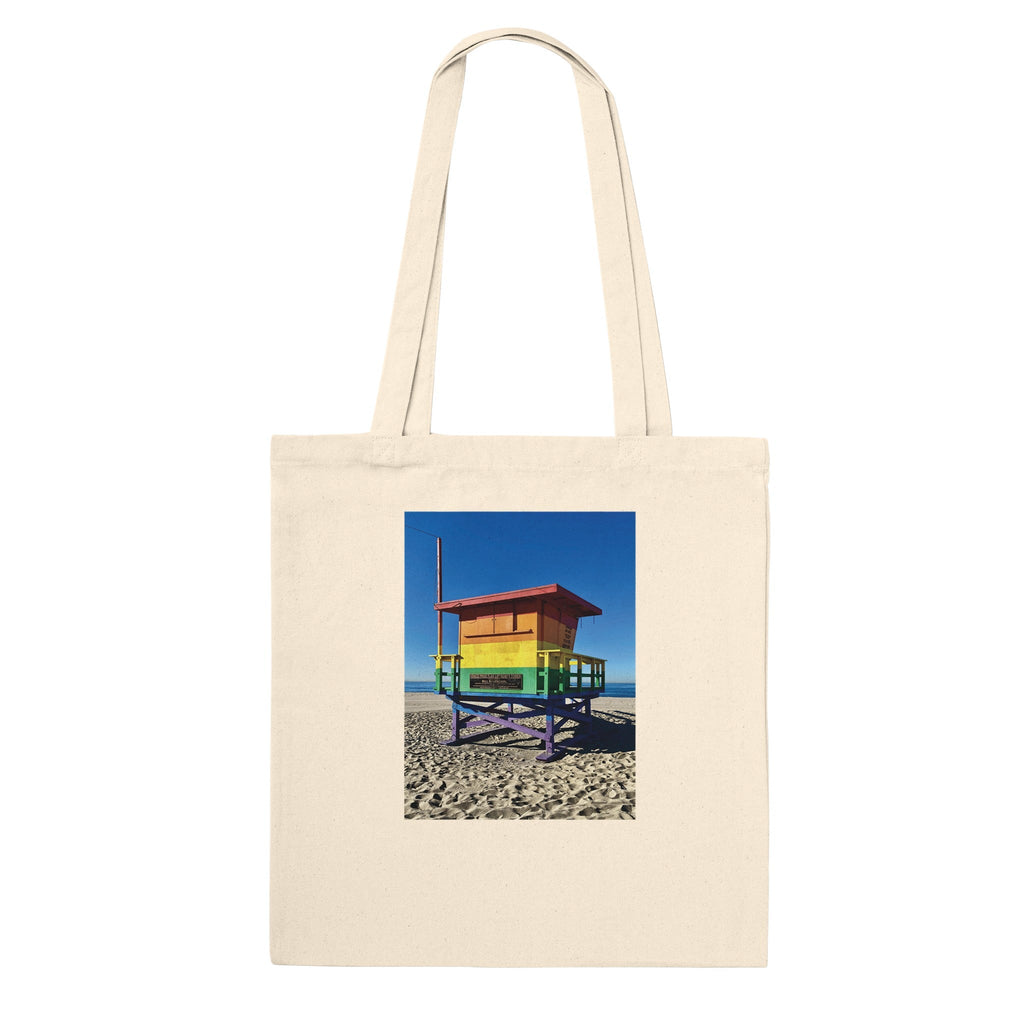 Eco-friendly Pride 2025 tote bag by My Store with colorful print supporting GLAAD, perfect for celebrating summer in style.