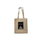Eco-friendly cotton tote bag featuring a summer road in the fields print, showcasing a timeless chic design.