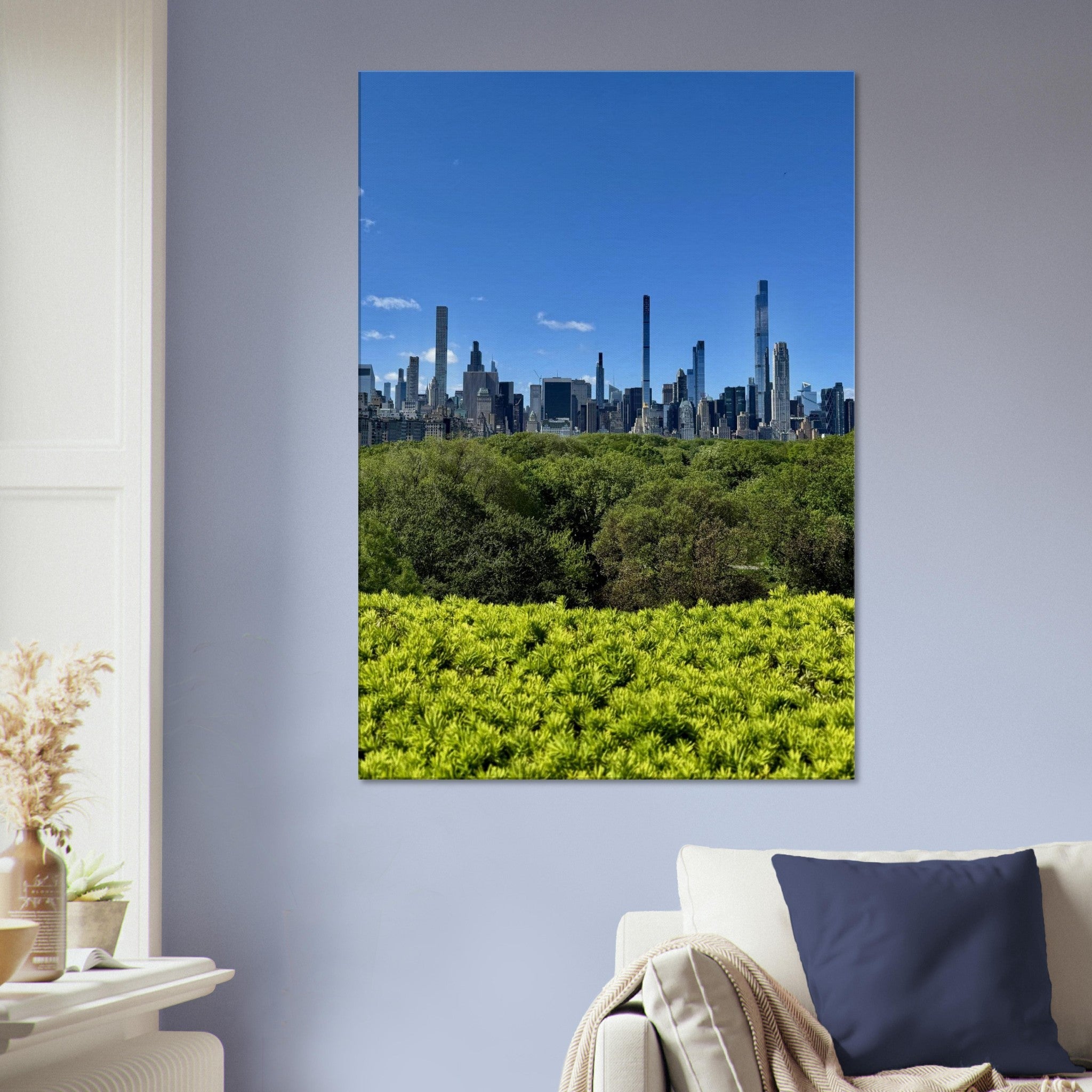 Stunning NYC Central Park Skyline Canvas Print - Spring Day Decor - Wall Art for Home & Office - CaliCuration