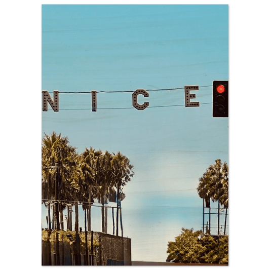 Nice at Venice Beach Premium Wooden Framed Poster - Rustic Wood Print: California Poster Art: Studio Edition: Spring' 26 - CaliCuration
