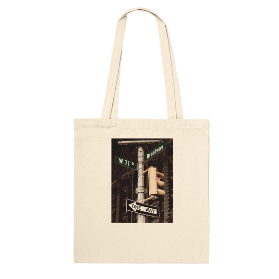 NYC Intersections Series Iconic Tote Bag – Eco - Friendly 100% Cotton Design - CaliCuration