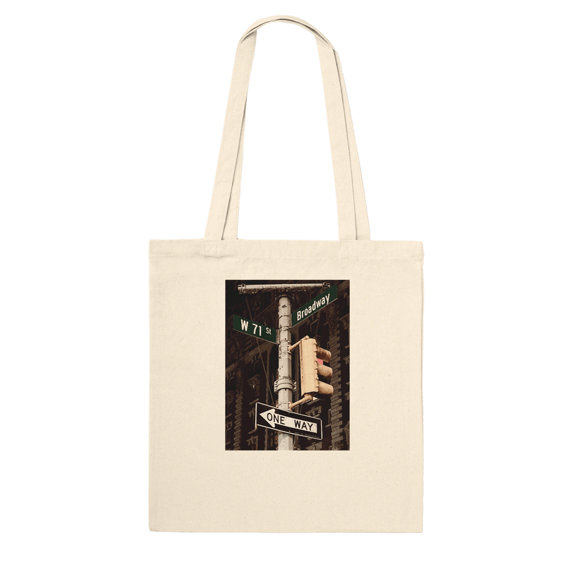 NYC Intersections Series Iconic Tote Bag – Eco - Friendly 100% Cotton Design - CaliCuration