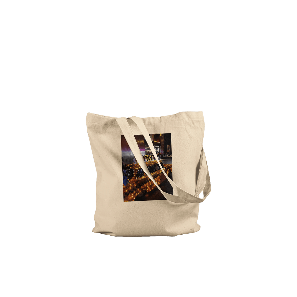 NYC Taxi Cab Holiday Magic Premium Tote Bag – Eco - Friendly Cotton Design - CaliCuration