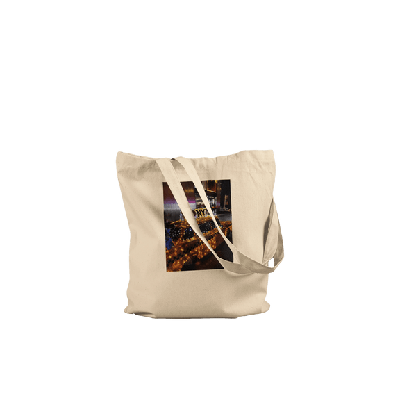 NYC Taxi Cab Holiday Magic Premium Tote Bag – Eco - Friendly Cotton Design - CaliCuration