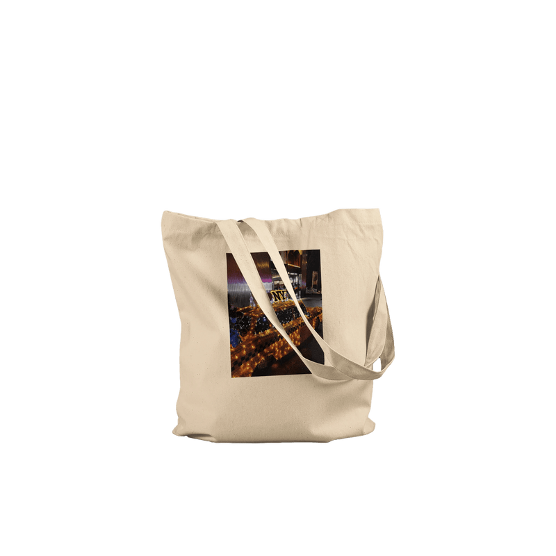 NYC Taxi Cab Holiday Magic Premium Tote Bag – Eco - Friendly Cotton Design - CaliCuration