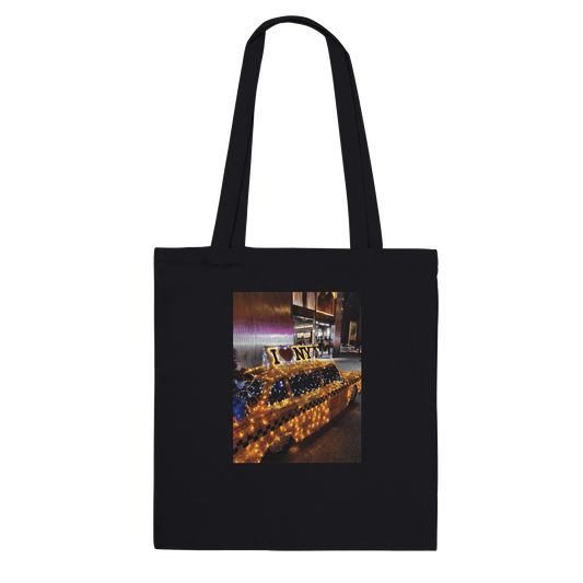 NYC Taxi Cab Holiday Magic Premium Tote Bag – Eco - Friendly Cotton Design - CaliCuration