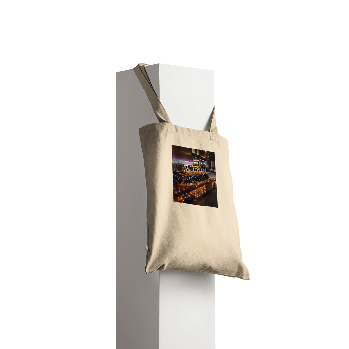 NYC Taxi Cab Holiday Magic Premium Tote Bag – Eco - Friendly Cotton Design - CaliCuration
