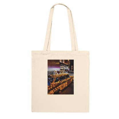 NYC Taxi Cab Holiday Magic Premium Tote Bag – Eco - Friendly Cotton Design - CaliCuration