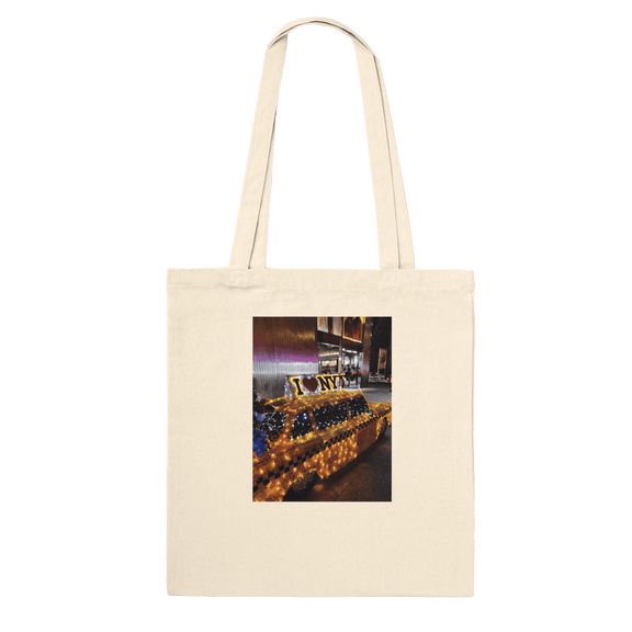NYC Taxi Cab Holiday Magic Premium Tote Bag – Eco - Friendly Cotton Design - CaliCuration