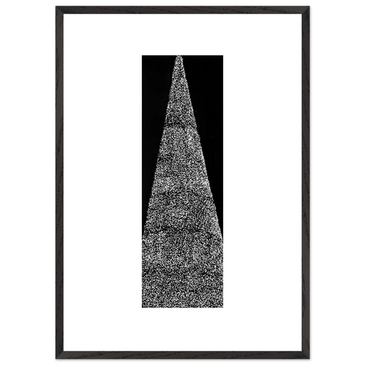 Premium Wooden Framed Poster With Premium Semi - Glossy Paper: Travel Collection - Studio Edition Black & White Series: Holiday 25 - CaliCuration