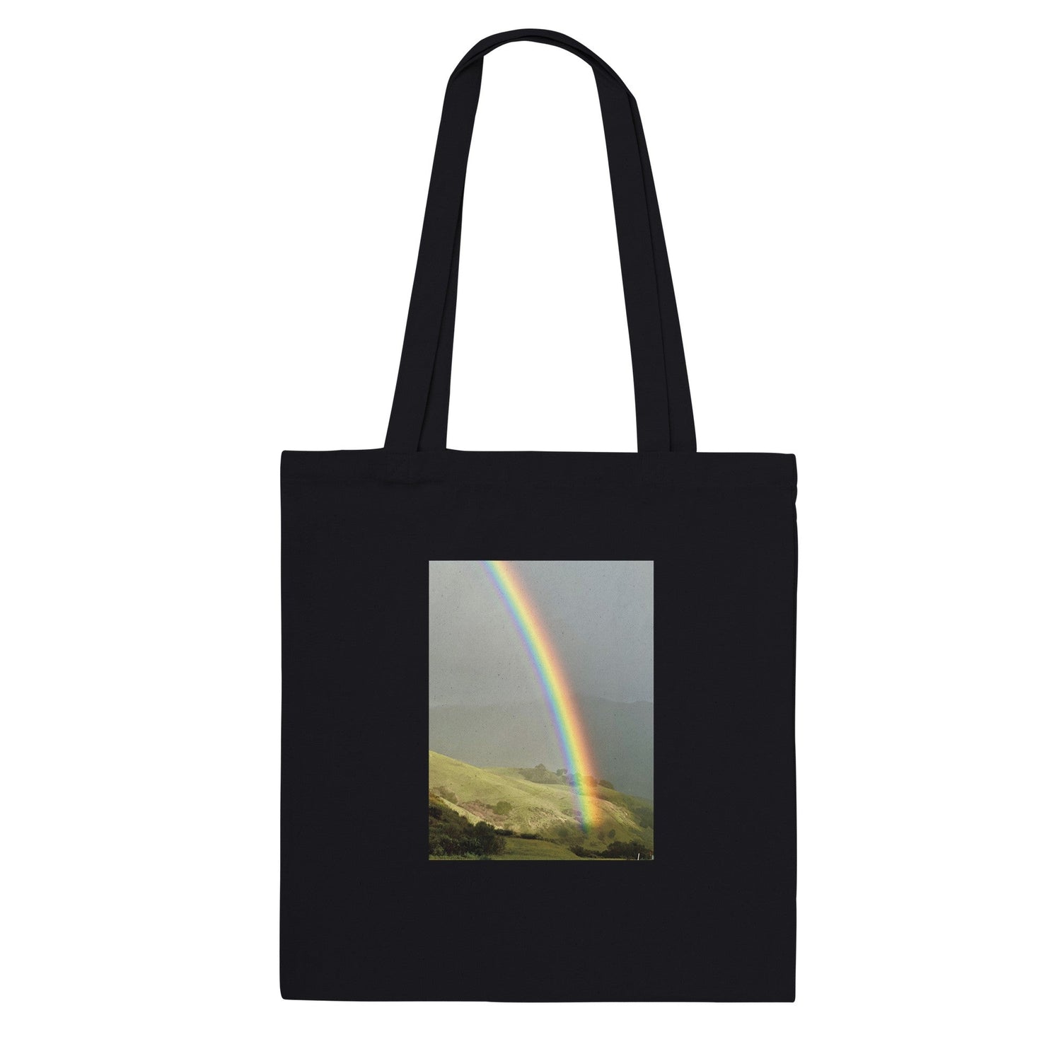RAINBOW TOTE BAG, Summer Vibes Tote Bag, Tote Bag, Adventure Tote Bag Aop, Summer Vibes Rainbow Cotton Eco - friendly Tote Bag - CaliCuration