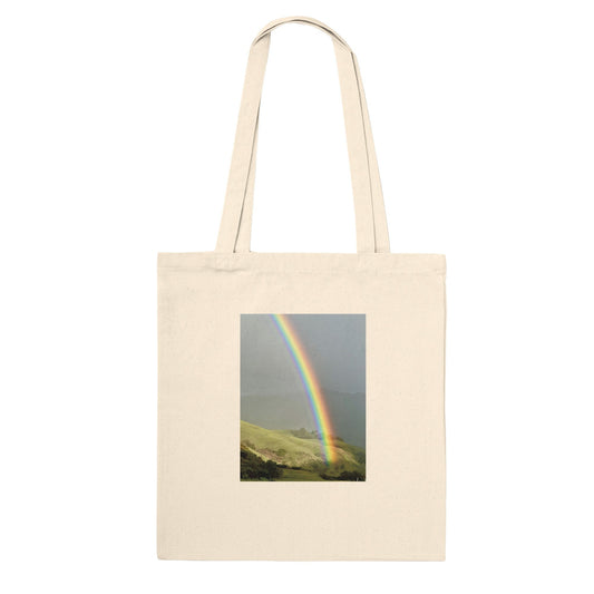 RAINBOW TOTE BAG, Summer Vibes Tote Bag, Tote Bag, Adventure Tote Bag Aop, Summer Vibes Rainbow Cotton Eco - friendly Tote Bag - CaliCuration