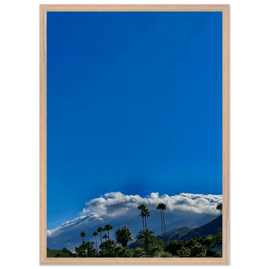 Silent Storm: Mounted Wooden Framed Poster – Desert Calm Photo from the California Poster Art - Studio Edition: Spring' 26 - CaliCuration