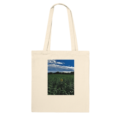 Stylish Sunflower Field Premium Tote Bag - Chic Eco - Friendly Design - CaliCuration