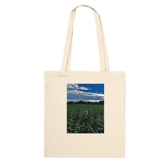 Stylish Sunflower Field Premium Tote Bag - Chic Eco - Friendly Design - CaliCuration