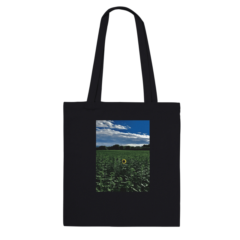 Stylish Sunflower Field Premium Tote Bag - Chic Eco - Friendly Design - CaliCuration
