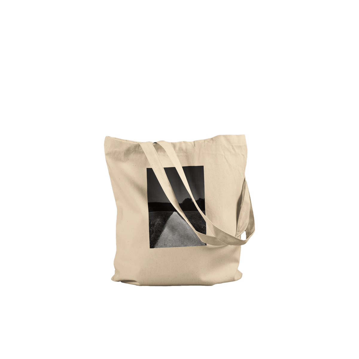 Summer Road in the Fields Premium Tote Bag – Timeless Chic, Eco - Friendly 100% Cotton Design - CaliCuration