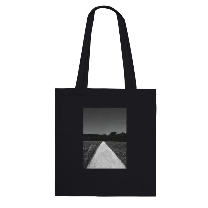 Summer Road in the Fields Premium Tote Bag – Timeless Chic, Eco - Friendly 100% Cotton Design - CaliCuration