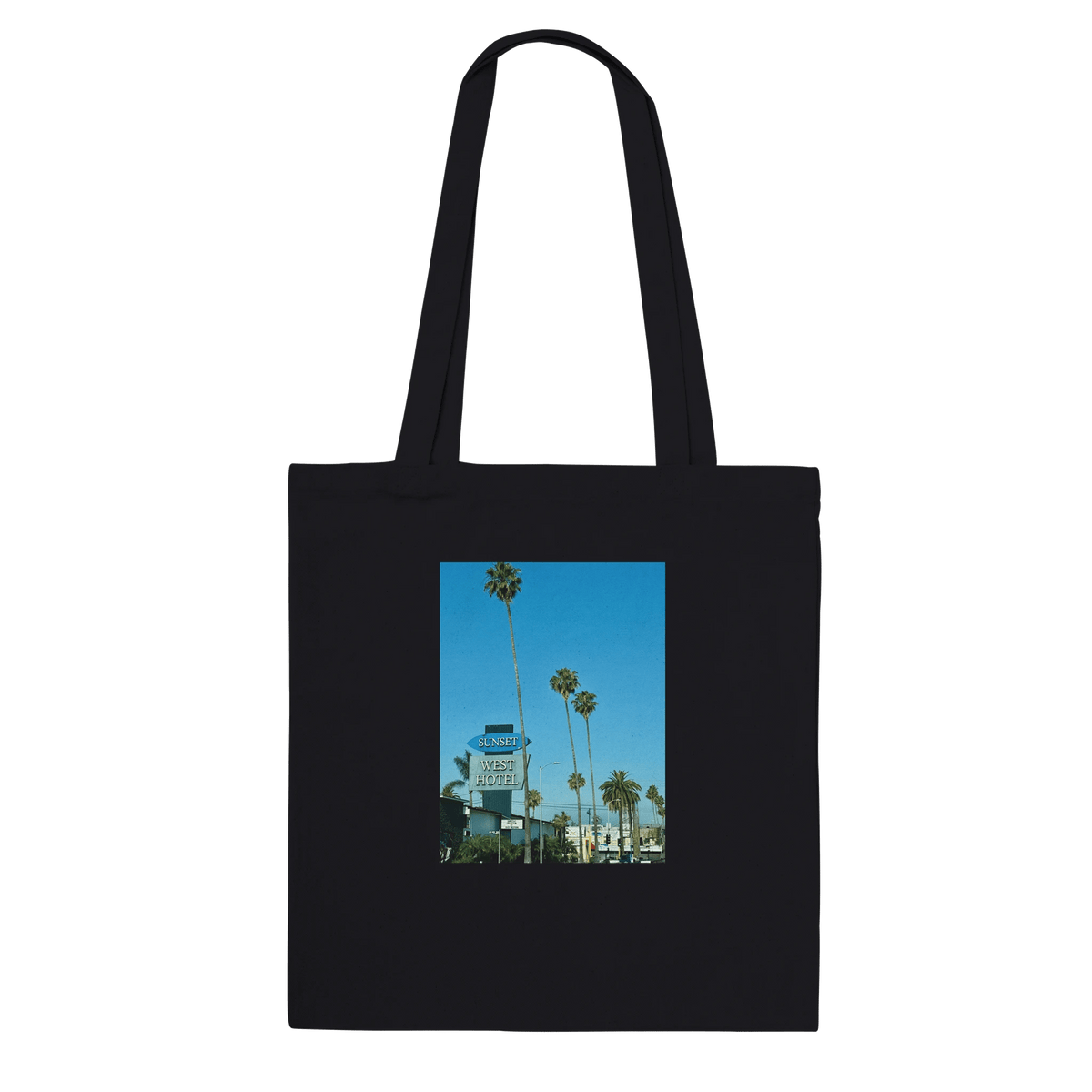 Sunset Blvd West Premium Tote Bag – Stylish Eco - Friendly LA Chic - CaliCuration