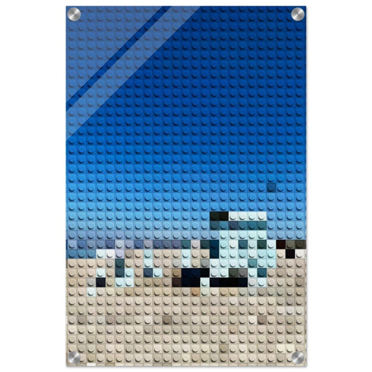 Venice Beach Lifeguard Tower Acrylic Print – Toy Art Pixel'd Wall Art - CaliCuration