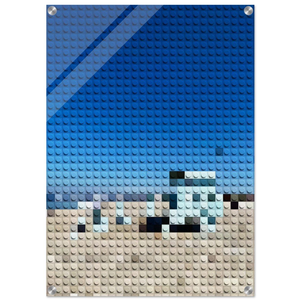 Venice Beach Lifeguard Tower Acrylic Print – Toy Art Pixel'd Wall Art - CaliCuration